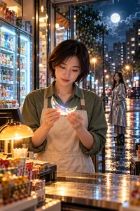 月亮借住在便利店：城市熄灯那夜，月亮学会了不替人许愿